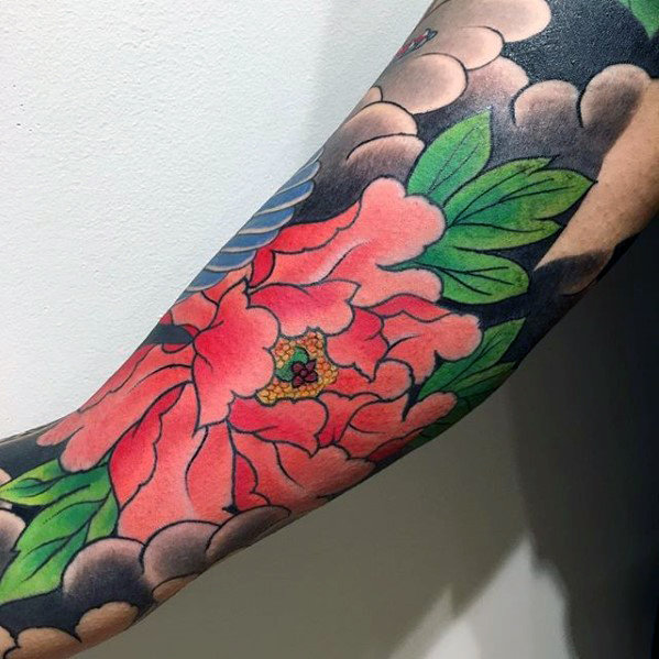 tatouage fleurs japonaises 35