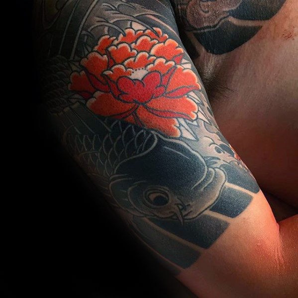 tatouage fleurs japonaises 73