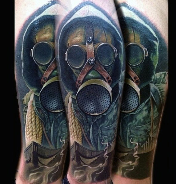 tatouage masque a gaz 153