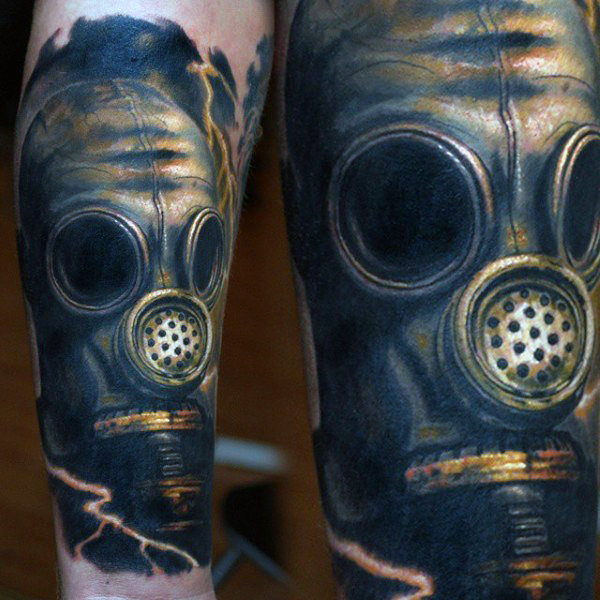 tatouage masque a gaz 45