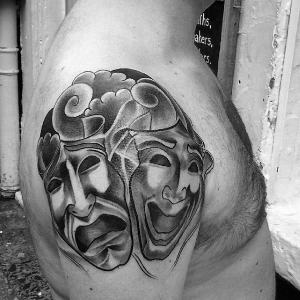 tatouage masques de theatre 24