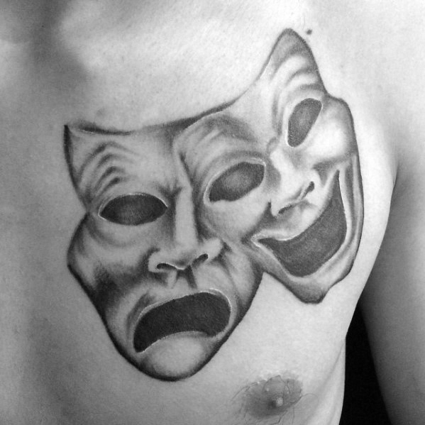 tatouage masques de theatre 30