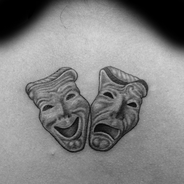 tatouage masques de theatre 66