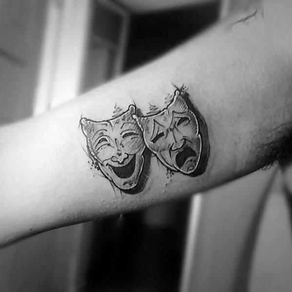 tatouage masques de theatre 94