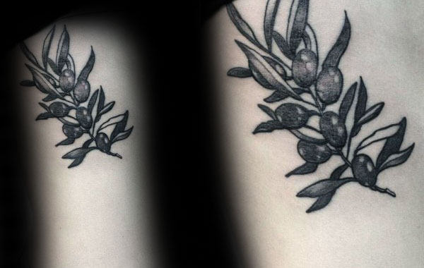 tatouage rameaux oliviers 105