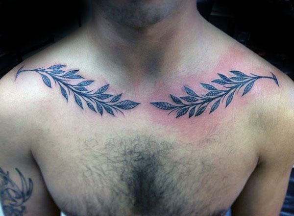 tatouage rameaux oliviers 11