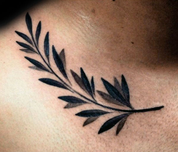 tatouage rameaux oliviers 121