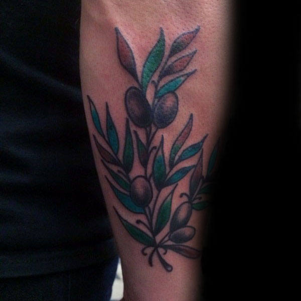 tatouage rameaux oliviers 15