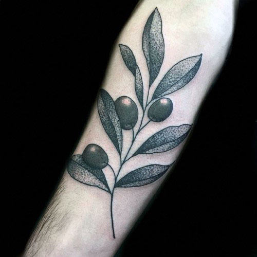 tatouage rameaux oliviers 91