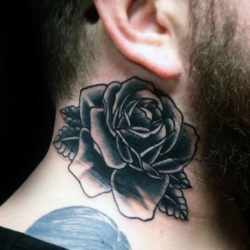 tatouage rose noire 172