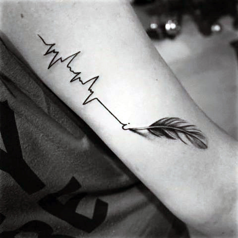 tatouage rythme cardiaque 81