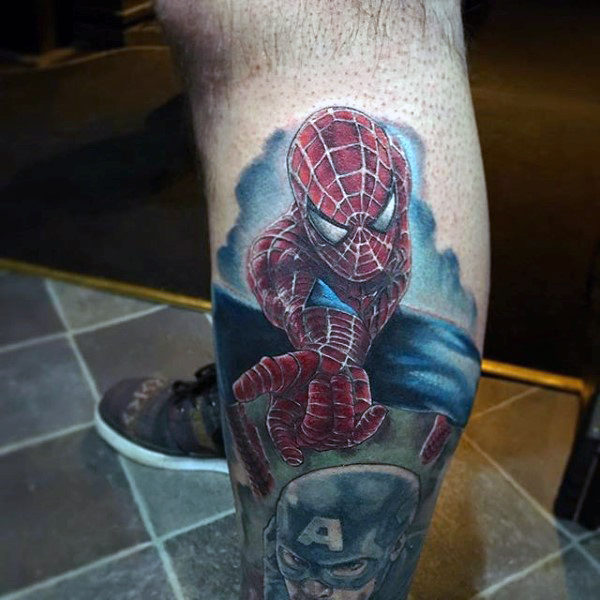 tatouage spiderman 01