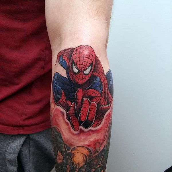 tatouage spiderman 09
