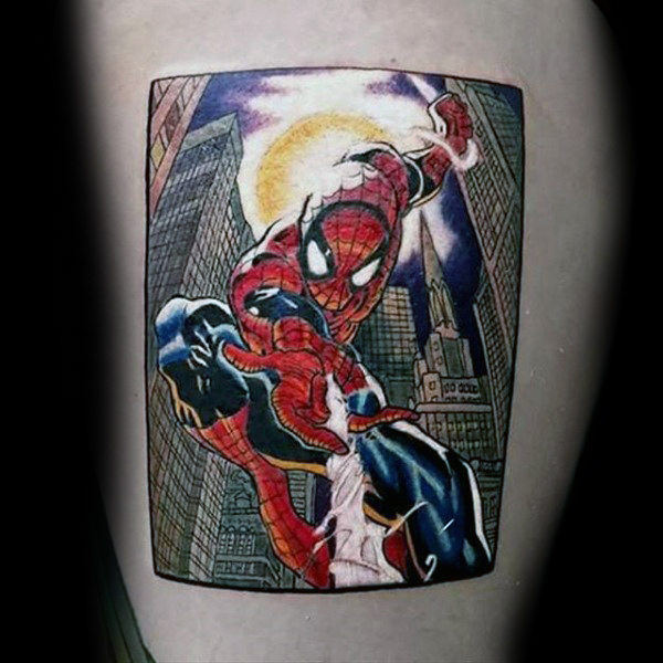 tatouage spiderman 113
