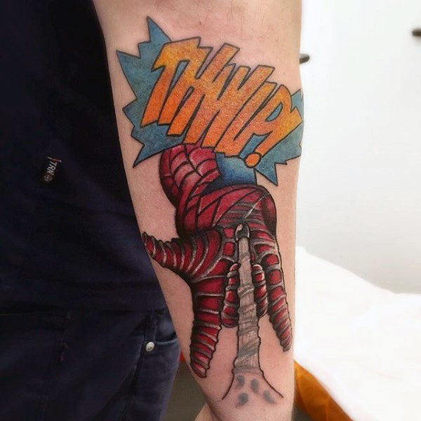 tatouage spiderman 117