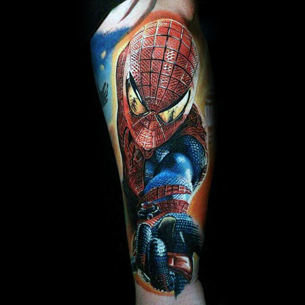 tatouage spiderman 125