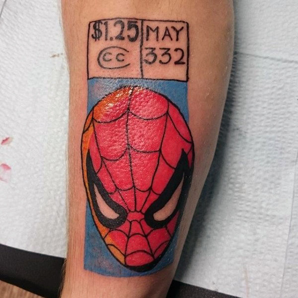 tatouage spiderman 133