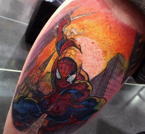 tatouage spiderman 157