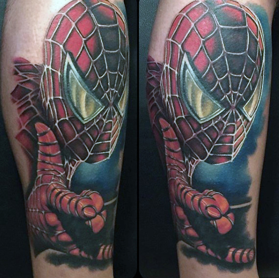 tatouage spiderman 165