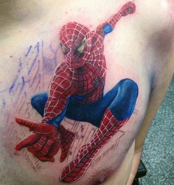 tatouage spiderman 169