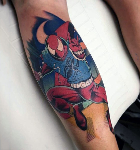 tatouage spiderman 17