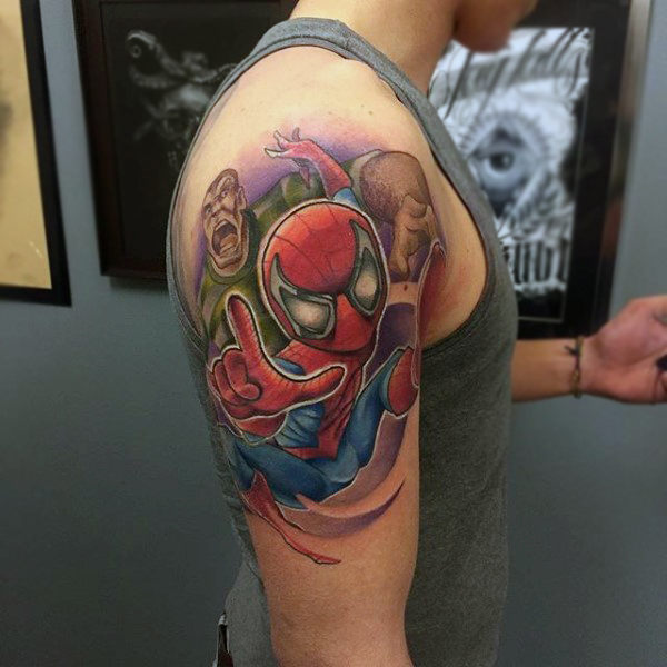 tatouage spiderman 197