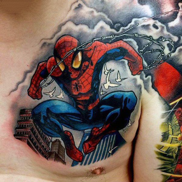 tatouage spiderman 21