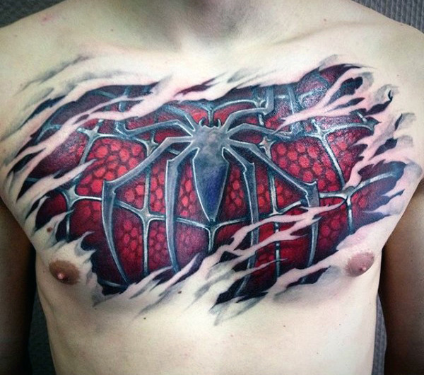 tatouage spiderman 229
