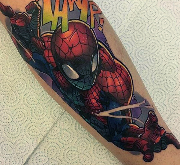 tatouage spiderman 29