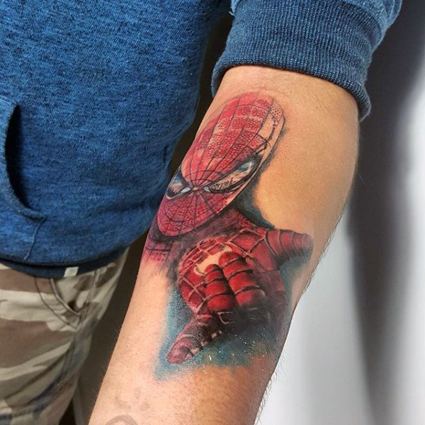 tatouage spiderman 349