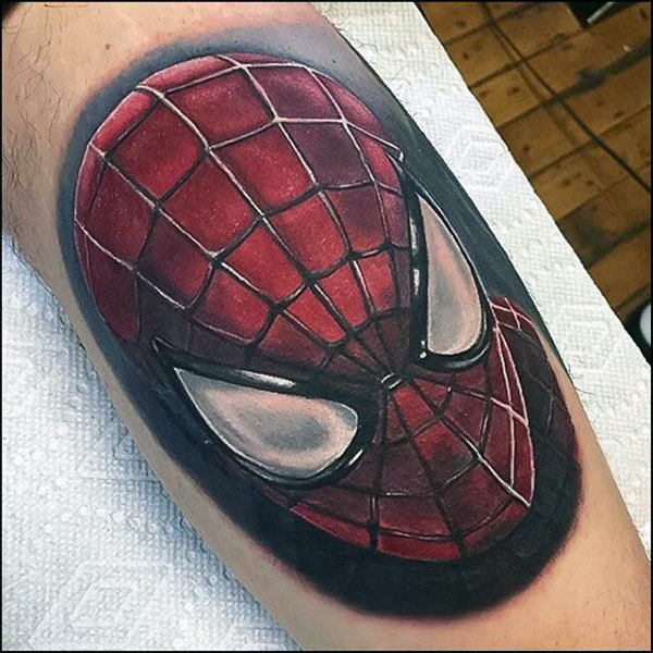tatouage spiderman 357