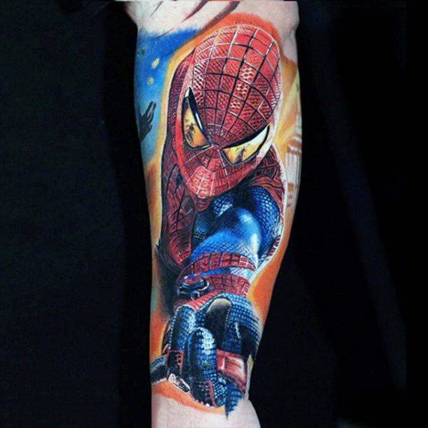 tatouage spiderman 393