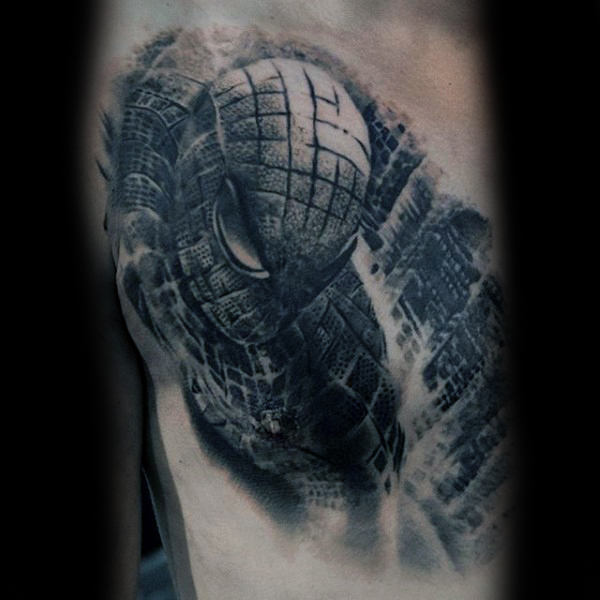 tatouage spiderman 65