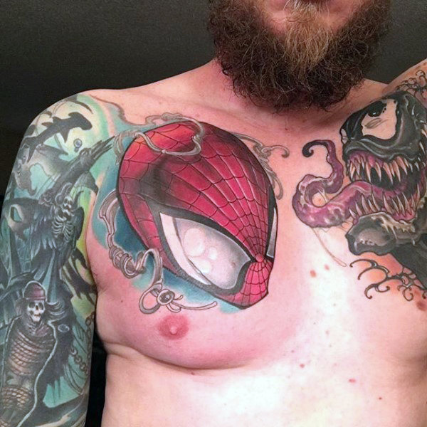 tatouage spiderman 81