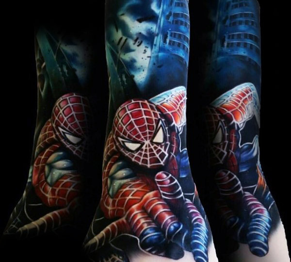 tatouage spiderman 97