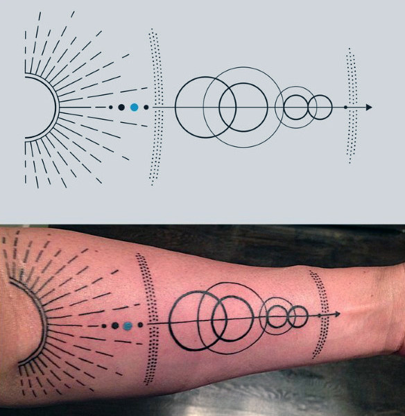 tatouage systeme solaire 37