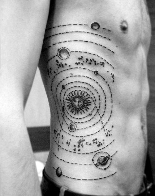 tatouage systeme solaire 41