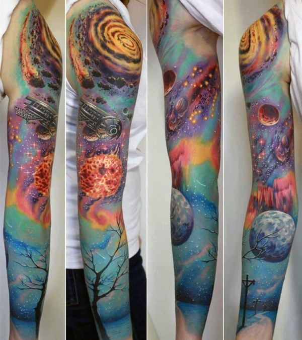 tatouage univers 61