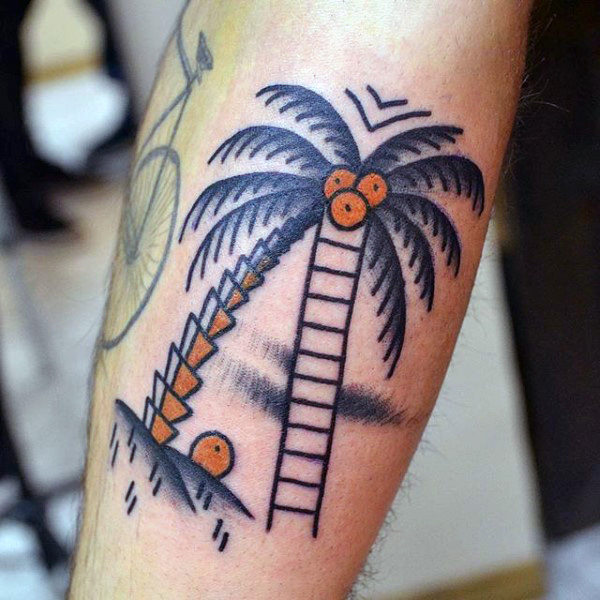 Tatouage Palmier Graphique