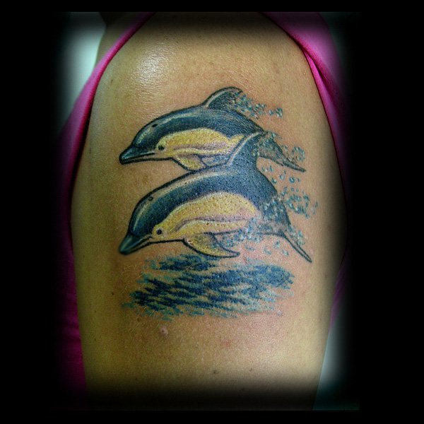 tatouage dauphin 73
