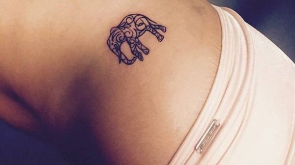 dessin tatouage elephant 1129