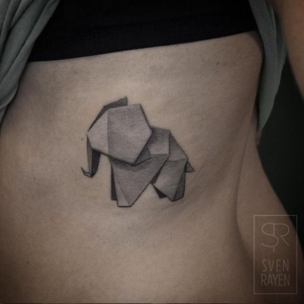 dessin tatouage elephant 1337