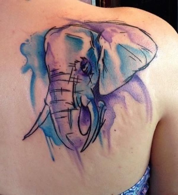 dessin tatouage elephant 141