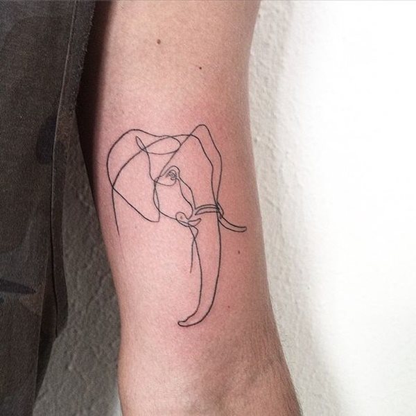 dessin tatouage elephant 1532
