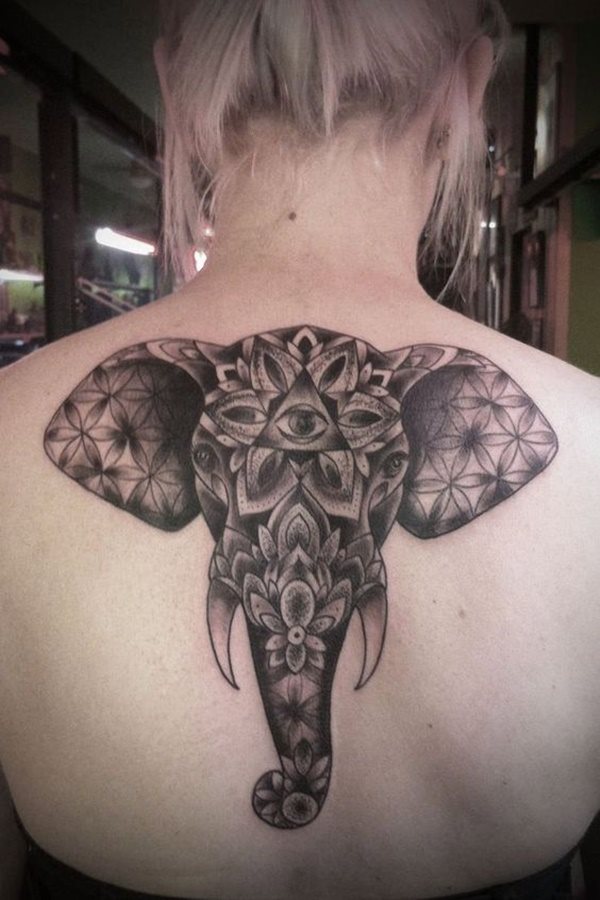 dessin tatouage elephant 2143