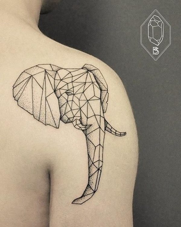 dessin tatouage elephant 2247