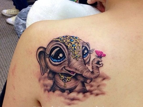 dessin tatouage elephant 2325