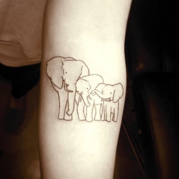 dessin tatouage elephant 2767