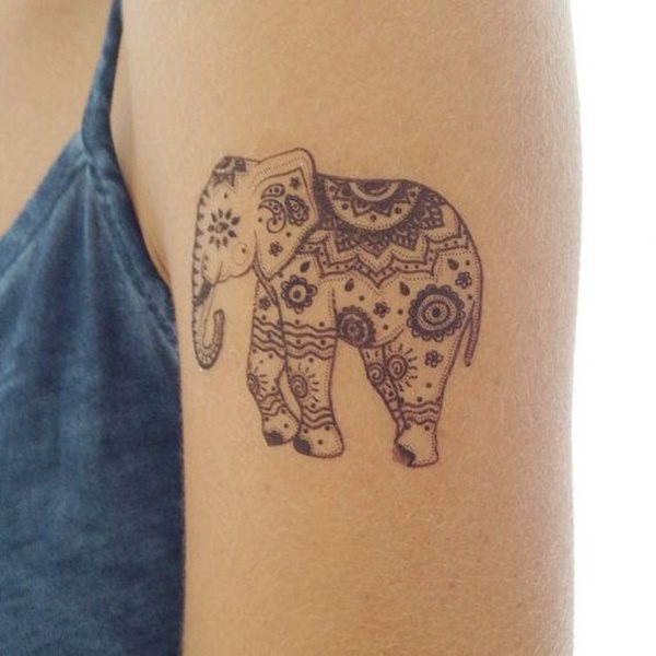 dessin tatouage elephant 336