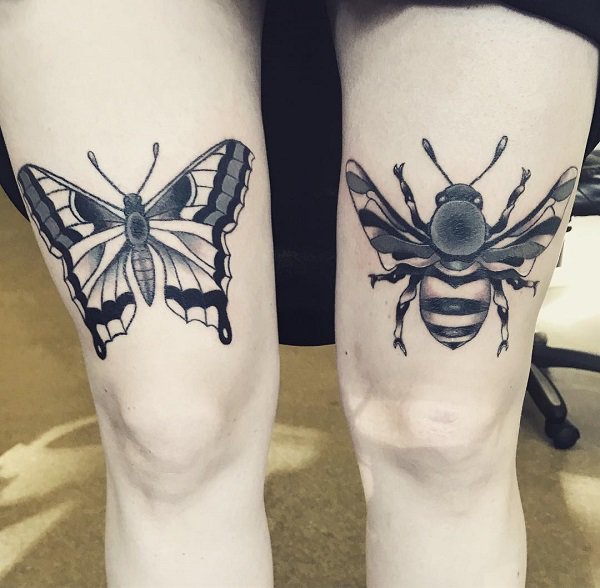 tatouage abeille 38